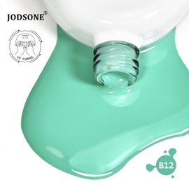 JODSONE 16.5ml Light Green Gel Nail Polish Nature Light Green Gel Polish Color Manicure Salon DIY at Home High Gloss Soak Off U V