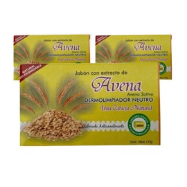 Jabón García Avena 3 Pz De 125g Ecológico Biodegradable                                                                                               
