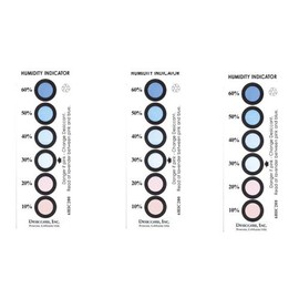 Humidity Indicator Card 10-60% 6 Spots - All Purpose 6 Cards