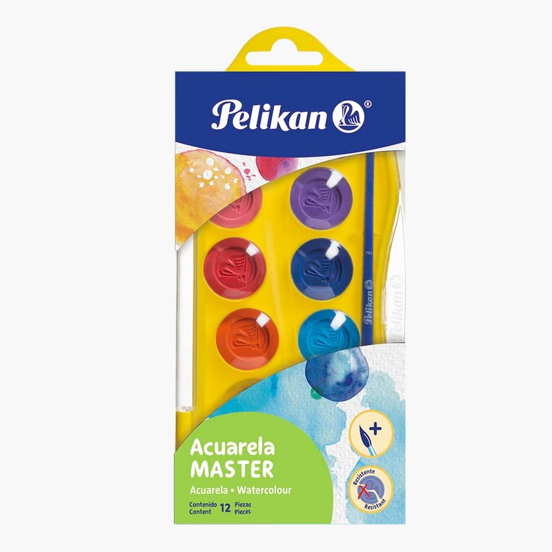 Pelikan 07501201 Acuarela Máster con 12