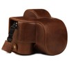 MegaGear MG1814 Ever Ready Genuine Leather Camera Case Compatible with Nikon Z50 (16-50mm) - Brown