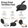 Adjustable Tortilla Press for Homemade Flatbreads – Aluminum Manual Dough