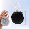 letcdfer Pom Pom Keyring Fluffy Faux Fur Fluffy Balls Keycjain