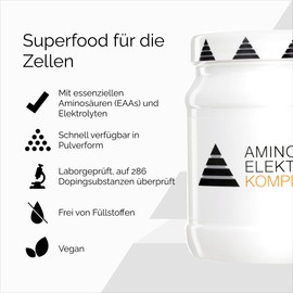 YPSI YPSI Amino Elektrolyt Komplex - Aminos?uren Elektrolyte Pulver Vegan - Melonen-Geschmack - 416g (32 Portionen)