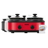 KOOC Double Small Slow Cooker, Buffet Server and Warmer, 2