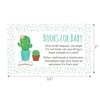 Cactus Book Request Baby Shower Card Inserts - 24 count