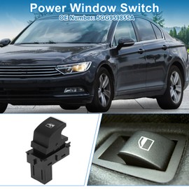 A ABSOPRO Power Window Switch No.5GG959855A Passenger Side Window Control Switch for Volkswagen Passat Tiguan Black