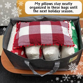 VENO 8 Pack Moving Bags and Large Christmas Storage Bins with lids. Alternative to Moving Boxes, Packing Supplies for College. Extra Large Heavy Duty Totes for Packaging (Dark Gray, 8 Pack)