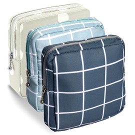 KALIONE 3 Pcs Period Pad Pouch Period Bag Sanitary Napkin Holder, Sanitary Napkin Storage Bag, Storage Bag for Feminine Pads, Sanitary Pads Pouches First Period Kit for Teen Girls Women Ladies