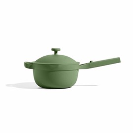 Our Place Perfect Pot - Mini 2.5 Qt Nonstick Ceramic Sauce Pan with Lid | Versatile Cookware for Stovetop and Oven | Steam, Bake, Braise, Roast | PTFE and PFOA-Free | Toxin-Free, Easy to Clean | Sage