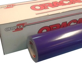 24" x 10 Ft Roll of Glossy Oracal 651 Purple Vinyl for Craft Cutters and Vinyl Sign Cutters