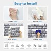COMSTICKC 3D Faux Brick Wall Panel Peel and Stick, 10