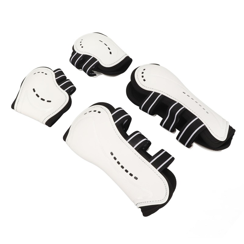 Horse Front Tendon Boots Adjustable Breathable Open Front Protective Horse