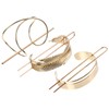SHERCHPRY Wedding Hair Clip 3pcs Hair Cuff Bun Cage, Hair