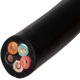 8/5 Bulk Cable 10 Foot - SOOW Jacket, 30 Amps, 5 Wire, 600v - Water and Oil Resistant