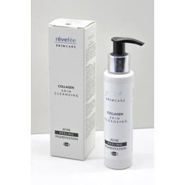 collagen face cleanser, acne, dirt, makeup and oil remover, gentle-skin cleansing, natural renewing, peeling and pigmentation.
