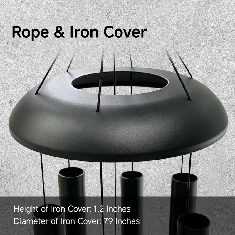 80" Extra Large Deep Tone Metal WindChimes with 6 Thickened