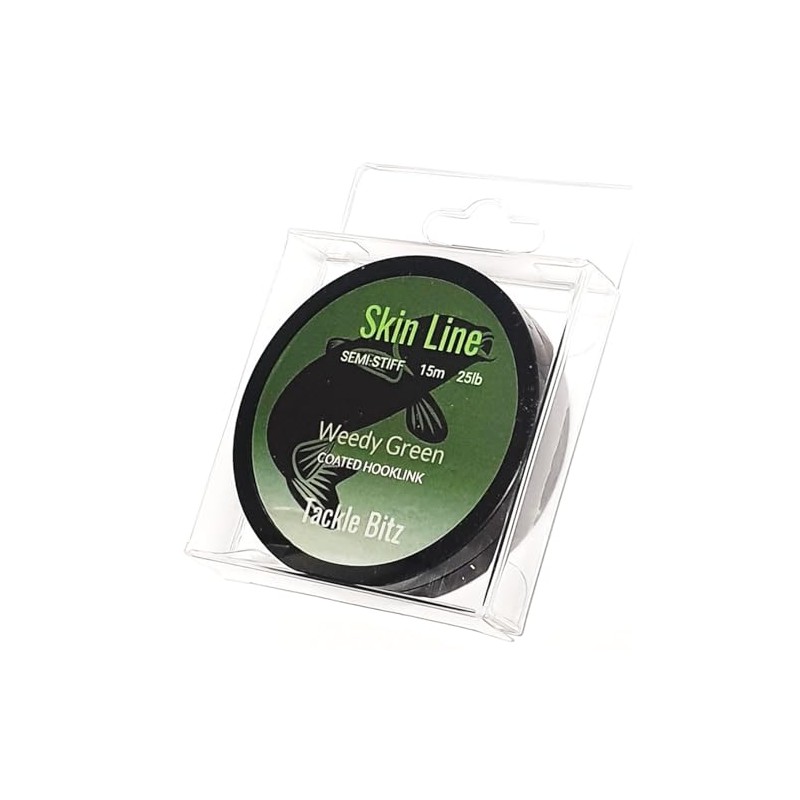 Skin Line Coated Hooklink Braid Weedy green (35 lb)