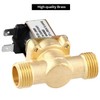 QWORK® G1/2 Inch AC 220 V Brass Solenoid Valve, Normally