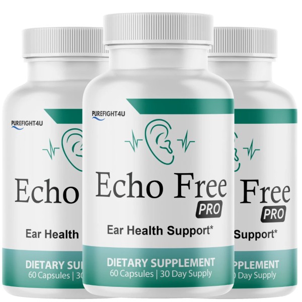 PureFight4U Echo Free Capsules, Natural Formula for Ear Health Supplement