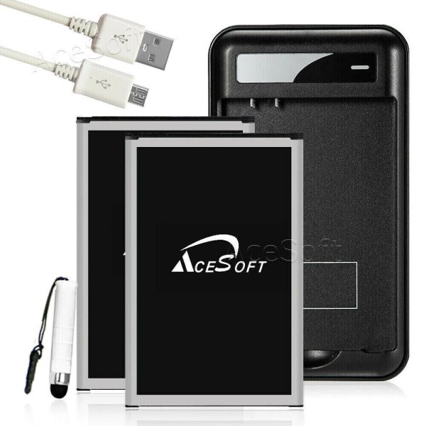 For LG AceSoft 2x 5970mAh Li_ion Battery Wall Charger USB