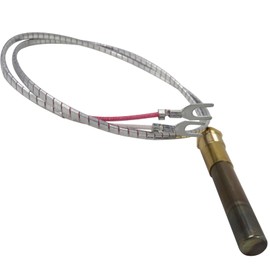 INGQI Upgraded 750°C Tmperature Resistance Millivolt Replacement Thermopile Generators Suitable for Gas Fireplace/Water Heater/Gas Fryer Cluster Thermocouple (24inch, Aluminum)