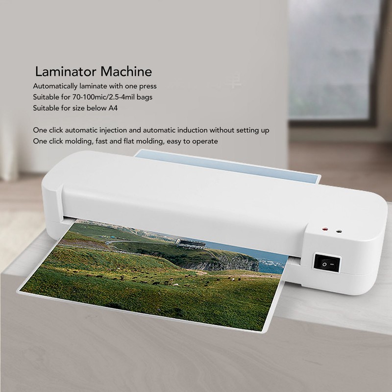 Laminator Machine A4 Mini Desktop Hot Laminating Thermal for Office