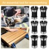 6 Pieces Collet Adapter, Steel Router Collet 6mm 6.35mm 8mm