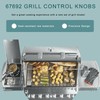 67692 Grill Control Knobs Kit,Compatible with Weber Summit 660/670 Grill