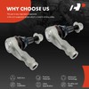 A-Premium 2 x Front Outer Tie Rod Ends, Compatible with
