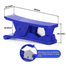 TAILONZ PNEUMATIC Blue Tube Cutter Pipe Cutter, Can Cut Tubes up to 19mm or 3/4" OD （Pack of 1）