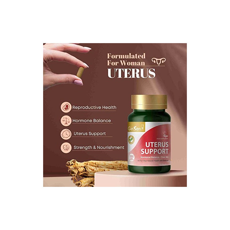 GinSen Uterus Support, Ultimate Nourishment for Women’s Reproductive Health, 150
