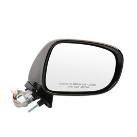 FINDAUTO Side View Mirror Compatible with 2006-2008 For Lexus IS250 350 Passenger Side Power Adjustment Power Heated Puddle Lamp Manual Folding Black Smooth SUB8791053241-PFM