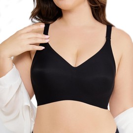 SEEDNUR Nursing Bras for Breastfeeding, Maternity Bra with Adjustable Strap, Seamless Bra Natural Shape, Ultra Comfort Sleep Bralette for Pregnancy and Nursing