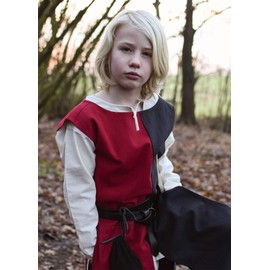 Battle-Merchant Lucas Children's Weapon Skirt Medieval Knight LARP Costume, black/red