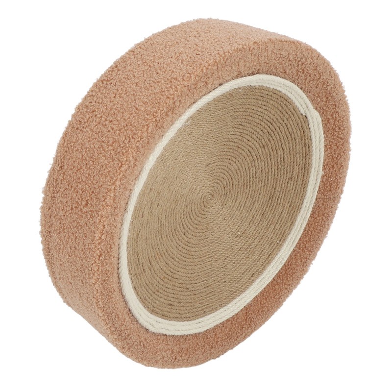 Round Cat Scratcher Ergonomic Cat Scratching Lounge Bed Sisal Cat