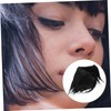 IWOWHERO Realistic Human Hair Long Wig Straight Hair Extensions Synthetic