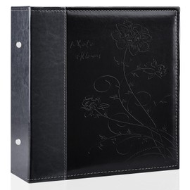 Miaikoe Photo Album 10 x 15 1000 Photos Slip In, Extra Large Capacity Leather Cover Picture Albums Holds 1000 Horizontal and Vertical 10 x 15 cm Landscape Photos for Wedding Family (Black)