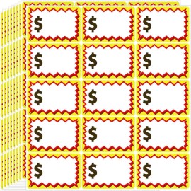 Zacool 150 Pcs Garage Sale Stickers, Yard Price Sticker with Large 2"x3"