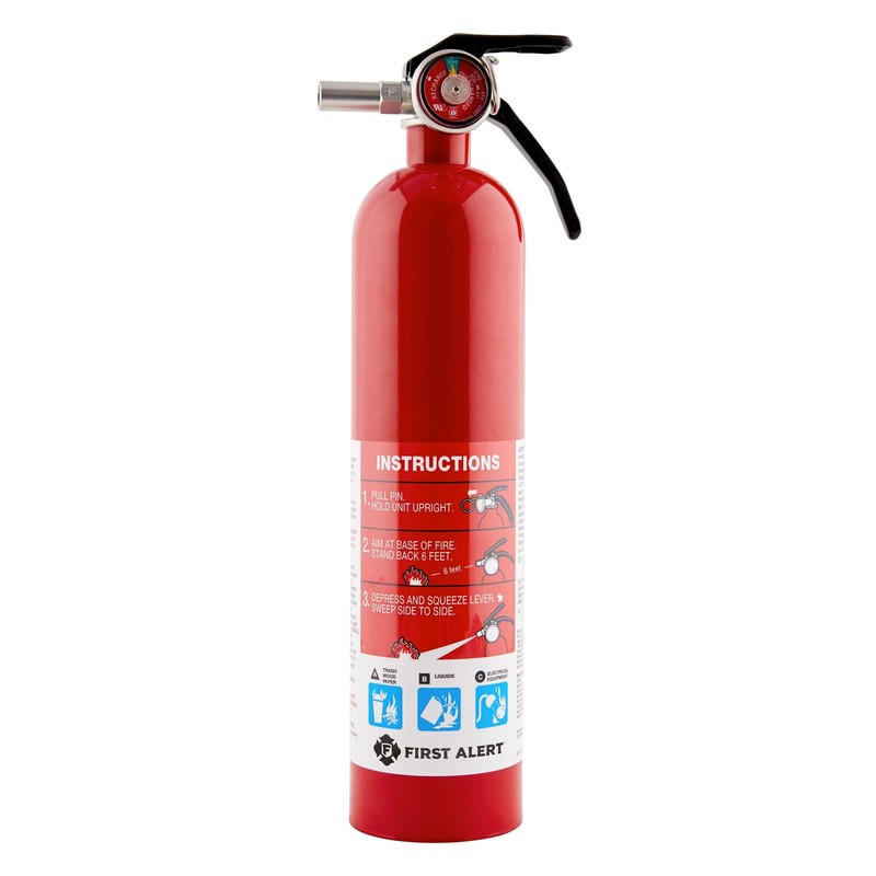 First Alert Home1-2, Standard Home Fire Extinguisher, Red, 2PACK