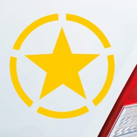 Hellweg Druckerei Army Star USA America Military Army Car Sticker Rear Window Sticker