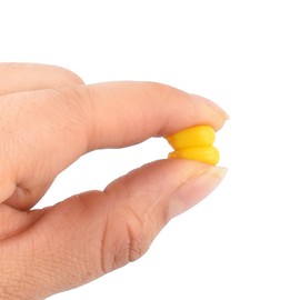 125 pcs Simulated Fake Corn Soft Bait Fishing Corn Baits Hook Corn Pellets for Carp, Trout