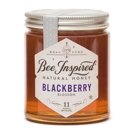 Bee Inspired Raw Blackberry Blossom Honey - Pure Honey Harvested in the USA Pacific Northwest