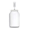 Glass Gallon Jar with Grommet Lid, Gasket and 3-Piece Airlock