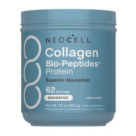 NeoCell Collagen Bio-Peptides Powder | 22oz | Super Hair, Skin, and Nails | Superior Absorption | Grassfed Protein Supplement | Advanced with 18 Essential Amino Acids