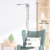 Lantelme Wiener Window Thermometer, Glass, Chrome-Plated Metal, Long 20 cm