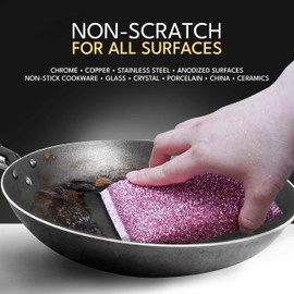 Dish Sponges for Kitchen (15 Pcs Pack) - Non Scratch Scrubbers for Cleaning Dishes - Reusable Dish Sponge Scrub Pads for Dishwashing & Washing - Household Scrubber Supplies & Tool for Pots, Pans, Sink