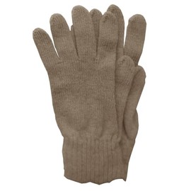 Mississhop Fine Knit Cashmere Blend Beanie Hat Slouch/XXL Scarf/Gloves Wool Cashmere, Fango_Gloves