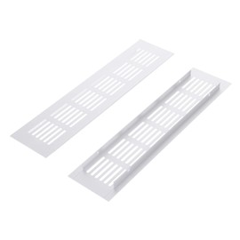 Outanaya 2pcs Aluminum Alloy Cabinet Vent Cover Breathable Mesh Accessory for Wardrobe and Cabinets Odor Ventilation Durable and Practical Design