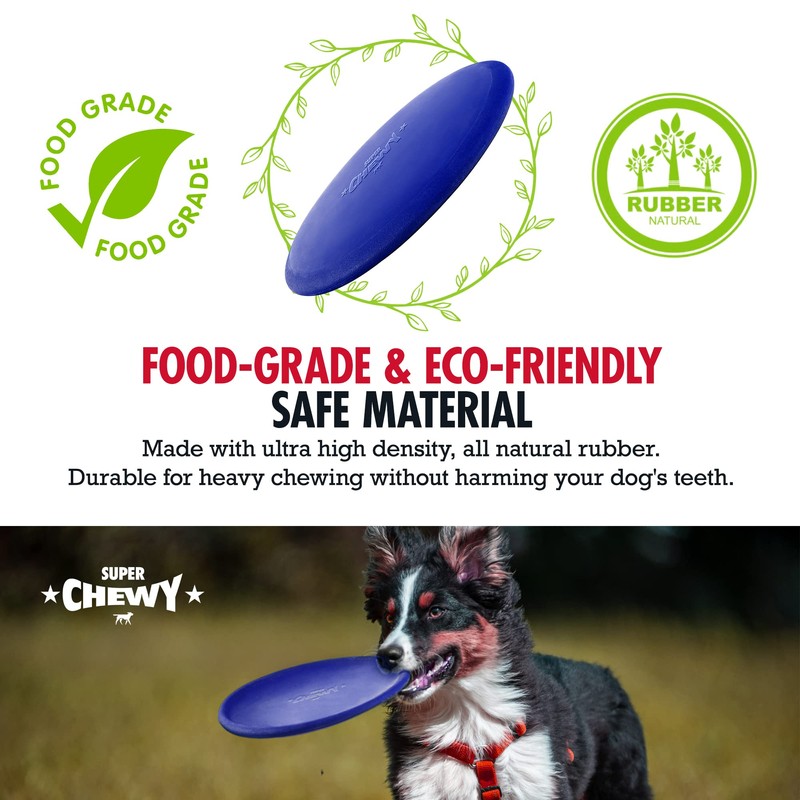 Tuff Pupper SuperChewy Tough Flying Disc Toy | Lifetime Replacement